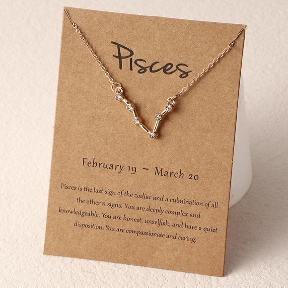 Pisces Constellation Necklace - Picture 1 of 3